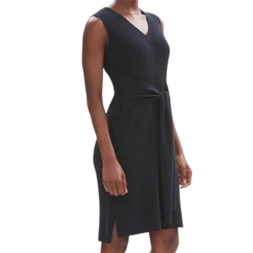 MM Lafleur navy blue knit dress • size xl